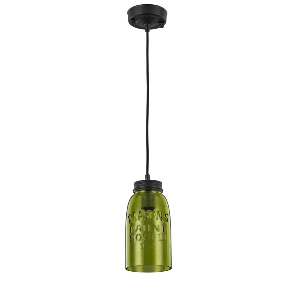 lampa wisząca zielona loft